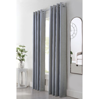 Margaret Grommet Curtain Panel Window Dressing 52 x 95 in Grey