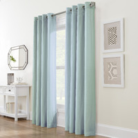 Harmony Grommet Curtain Panel Window Dressing 52 x 84 in Sky Blue