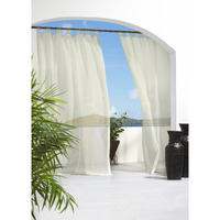 Escape Hook & Loop Curtain Panel Window Dressing 54 x 84 in Ivory