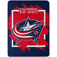 Blue Jackets OFFIcIAL NHL Run Micro Raschel Throw Blanket 46 x 60(D0102H94U7W)
