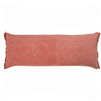 14 X 36 Rose Pink 100% cotton Zippered Pillow