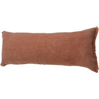 14 X 36 Adobe Orange 100% cotton Zippered Pillow