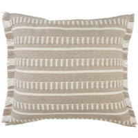 24 X 24 Tan Zippered coastal Indoor Outdoor Throw Pillow