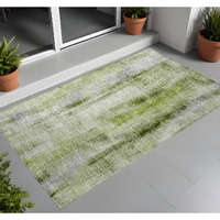 2' X 3' Sage Washable Non Skid Indoor Outdoor Area Rug
