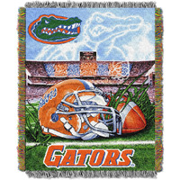 Florida gators OFFIcIAL collegiate Home Field Advantage Woven Tapestry Throw(D0102HHM9JW)