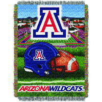 Arizona OFFIcIAL collegiate Home Field Advantage Woven Tapestry Throw(D0102HXMYIV)