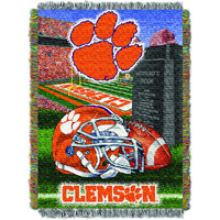 clemson OFFIcIAL collegiate Home Field Advantage Woven Tapestry Throw(D0102HHM90U)