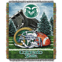 colorado State OFFIcIAL collegiate Home Field Advantage Woven Tapestry Throw(D0102HHM9JV)