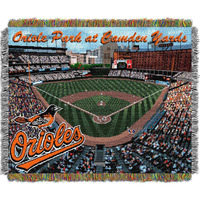 Orioles Camden Yards OFFICIAL Major League Baseball, "Stadium" 48"x 60" Woven Tapestry Throw by The Northwest Company(D0102HHMIFW.)