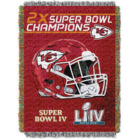 NFL 051 chiefs commemorative Series 2x champs Tapestry(D0102H94ZP7)