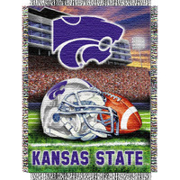 Kansas St OFFIcIAL collegiate Home Field Advantage Woven Tapestry Throw(D0102HHM9BY)