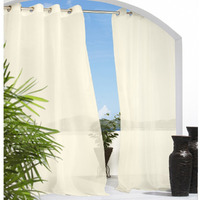 Escape Grommet Curtain Panel Window Dressing 54 x 84 in Ivory