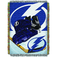 Lightning OFFIcIAL NHL Home Ice Advantage Woven Tapestry Throw Blanket 48 x 60(D0102H94TPg)