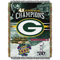 NFL 051 Packers commemorative Series 4x champs Tapestry(D0102HHZA9V)