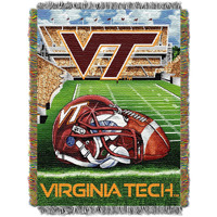 Virginia Tech OFFIcIAL collegiate Home Field Advantage Woven Tapestry Throw(D0102HHMI6W)