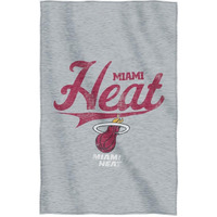 Miami Heat Blanket 54x84 Sweatshirt Script Design