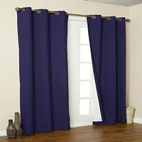 Weathermate Grommet Curtain Panel Pair each 40 x 54 in Navy