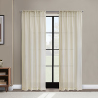 Weathershield Pole Top Curtain Panel 50 x 72 in Ivory