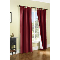 Weathermate Tab Top Panel Pair 40 x 63 in Burgundy