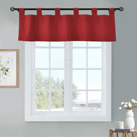 Weathermate Tab Top Valance 40 x 15 in Burgundy