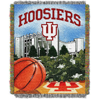 Indiana OFFIcIAL collegiate Home Field Advantage Woven Tapestry Throw(D0102HHM9cV)