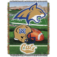 Montana State OFFIcIAL collegiate Home Field Advantage Woven Tapestry Throw(D0102HHZABV)