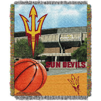 Arizona State OFFIcIAL collegiate Home Field Advantage Woven Tapestry Throw(D0102HHZPF7)