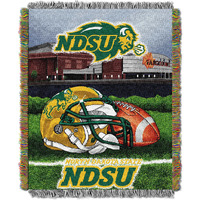 North Dakota State OFFIcIAL collegiate Home Field Advantage Woven Tapestry Throw(D0102HH1R3Y)