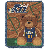Jazz OFFICIAL National Basketball Association, "Half-Court" Baby 36"x 46" Triple Woven Jacquard Throw by The Northwest Company(D0102HHBZ5A.)