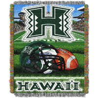 Hawaii OFFIcIAL collegiate Home Field Advantage Woven Tapestry Throw(D0102HHZAcU)