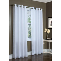 Rhapsody Lined Grommet Curtain Panel Window Dressing 104 x 84 in White