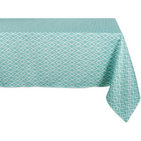 DII Aqua Diamond Outdoor Tablecloth