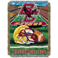 Boston colege OFFIcIAL collegiate Home Field Advantage Woven Tapestry Throw(D0102HH1VZU)