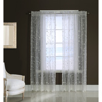 Grandeur Pole Top Curtain Panel Window Dressing 52 x 95 in White