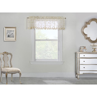 Grandeur Pole Top Valance Window Dressing 52 x 17 in Cream