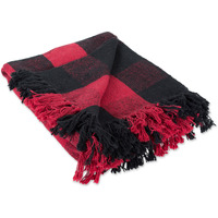 DII Tango Red & Black Buffalo Check Throw
