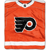 Philadelphia Flyers Blanket 50x60 Raschel New Jersey Design