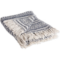 DII Navy Adobe Stripe Throw