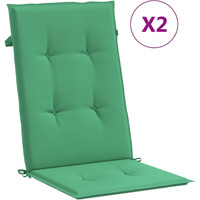 vidaXL Garden Chair Cushions 2 pcs Green 47.2"x19.7"x1.2"