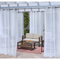No Se'em Grommet Curtain Panel Window Dressing 50 x 108 in White