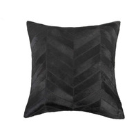 18" X 18" X 5" Black And Natural  Pillow