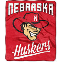 Nebraska Cornhuskers Blanket 50x60 Raschel Alumni Design