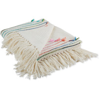 DII Multi Color Diamond Cut Throw