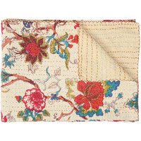 50" X 70" Multi Colored Eclectic Bohemian Traditional  Throw Blankets