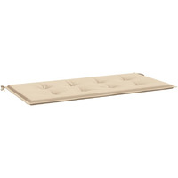 vidaXL Garden Bench Cushion Beige 47.2"x19.7"x1.2"