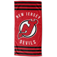 Devils OFFICIAL "Stripe" Beach Towel(D0102HXV6KA.)