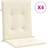 vidaXL Garden Chair Cushions 4 pcs Cream 39.4"x19.7"x1.2"