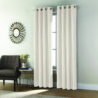 Shadow Grommet Curtain Panel Window Dressing 52 x 95 in Off-white