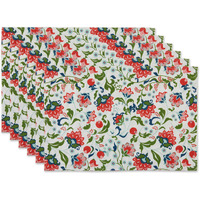 DII Garden Floral Print Outdoor  Placemat (Set of 6)