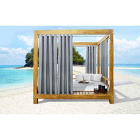 Seascapes Grommet Panel Pair each 50 x 108 in Alloy Grey